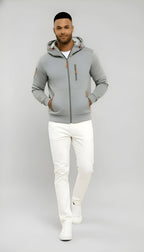 Men's Casual Hooded Jacket – Lightweight Zip-Up Windbreaker for Spring & Fall Outdoor Wear