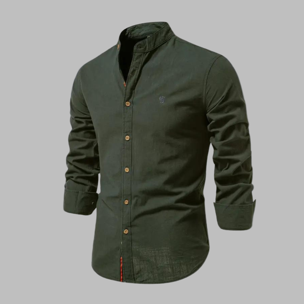 Daniel Long-Sleeve Polo Button down Shirt for Men