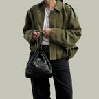 Women’s Short Faux Suede Jacket Oversized Relaxed Fit Stylish Layer