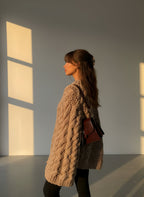 Chunky knitted winter jumper - womens wear, warm - cosy and soft