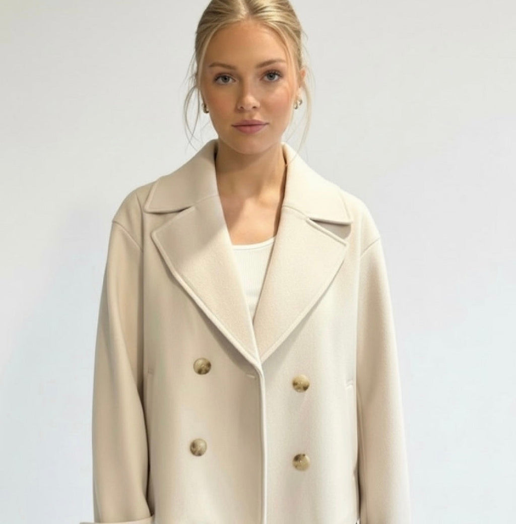 Angela | Women's Short Double-Breasted Trench Coat