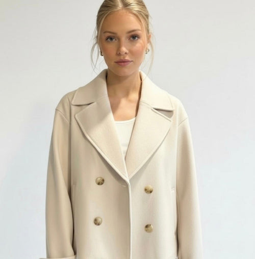 Angela | Women's Short Double-Breasted Trench Coat