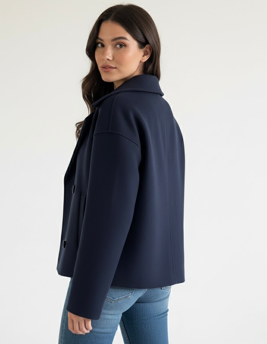 Angela | Women's Short Double-Breasted Trench Coat