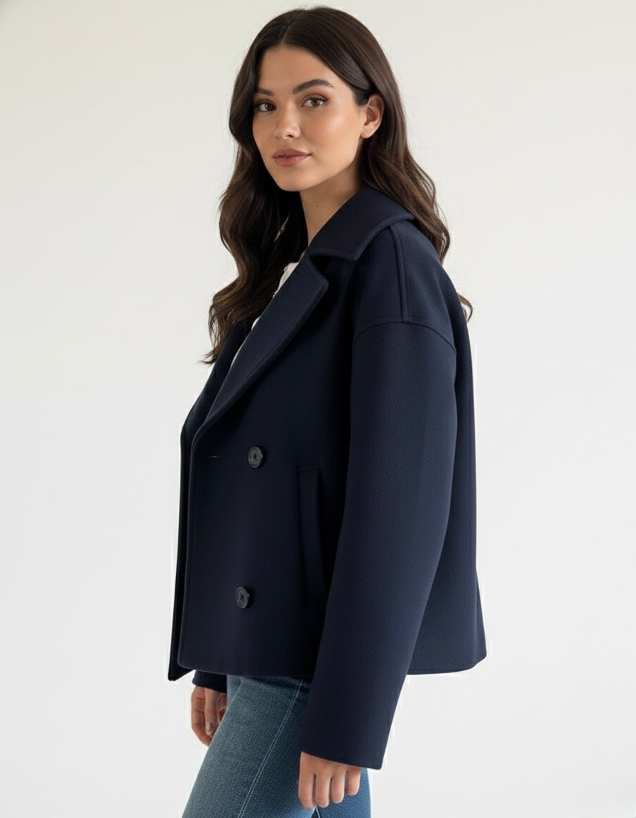 Angela | Women's Short Double-Breasted Trench Coat