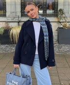 Angela | Women's Short Double-Breasted Trench Coat