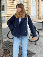 Angela | Women's Short Double-Breasted Trench Coat