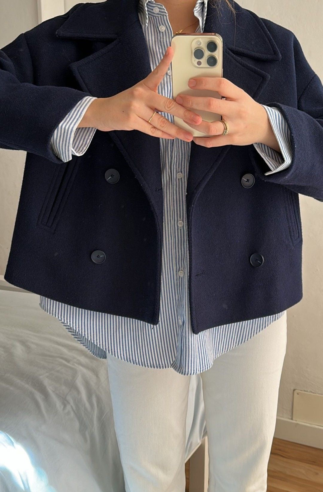 Angela | Women's Short Double-Breasted Trench Coat