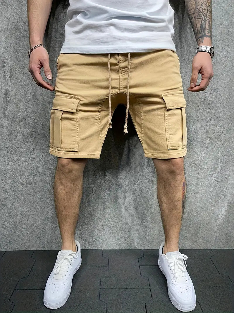 Men’s Casual Cargo Shorts – Utility Style with Side Pockets