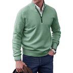 Elegant Benoit Cashmere Sweater With Zipper Closure