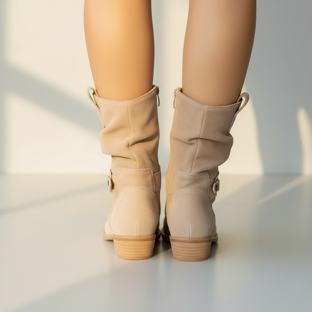 Women’s Elegant Zip Ankle Boots – Stylish Autumn & Winter Footwear