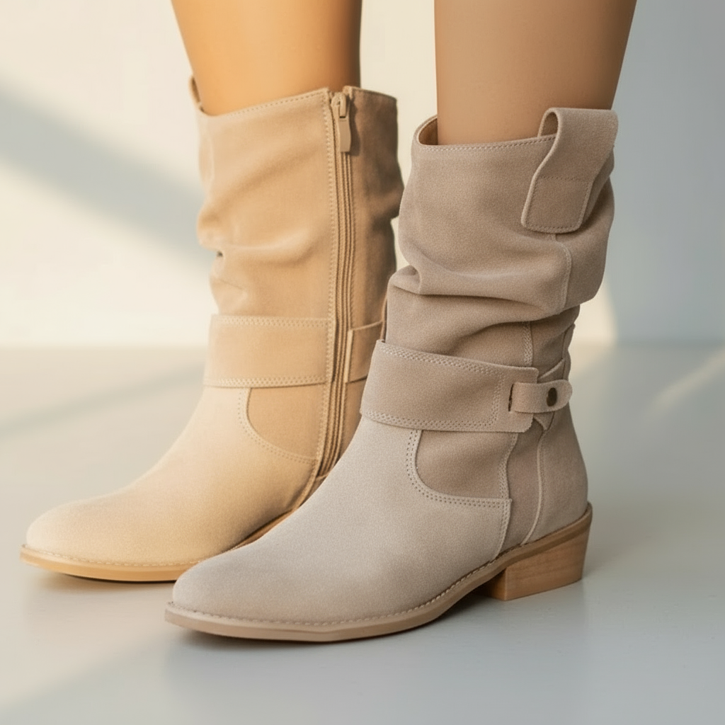 Women’s Elegant Zip Ankle Boots – Stylish Autumn & Winter Footwear