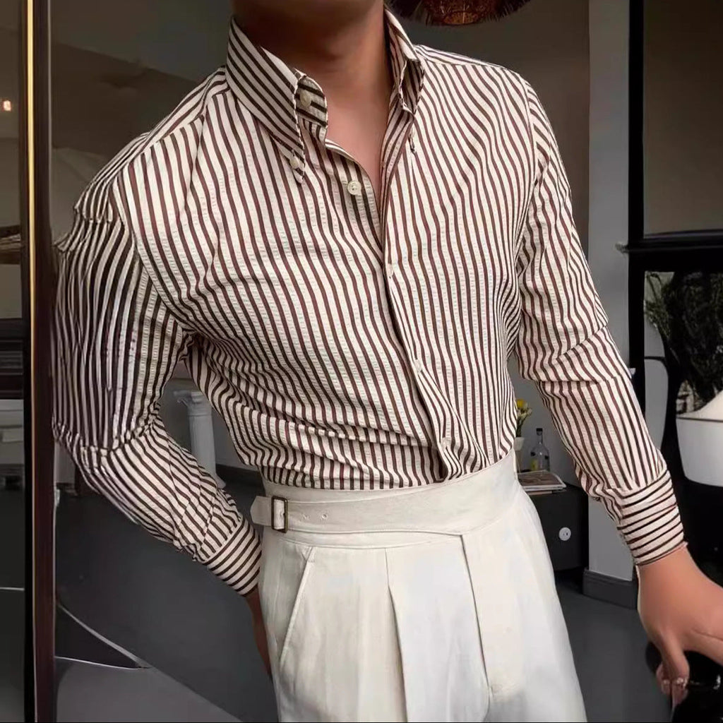 Leo | Classic Striped Shirt for Men With Comfort Design
