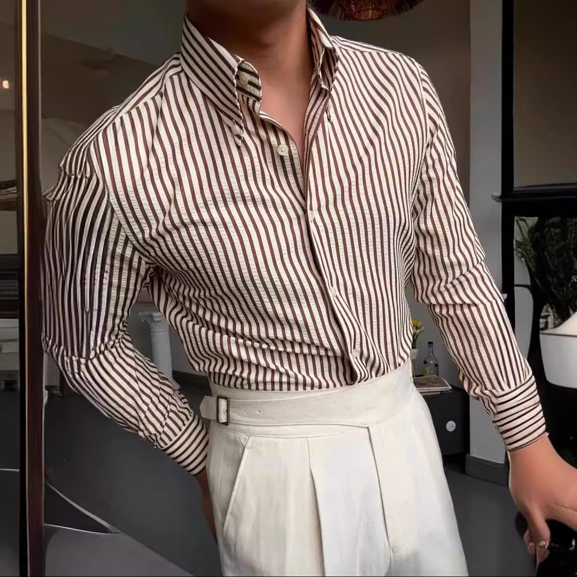 Leo | Classic Striped Shirt for Men With Comfort Design