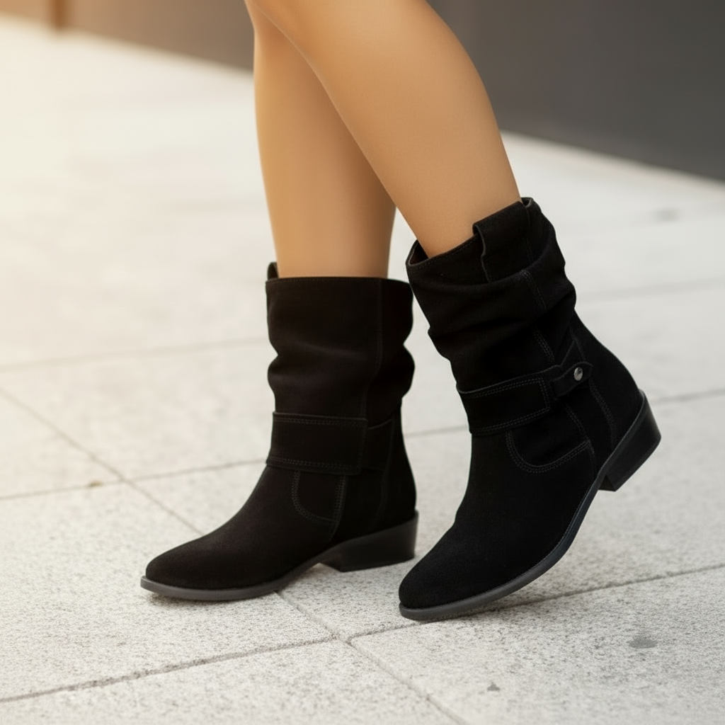 Women’s Elegant Zip Ankle Boots – Stylish Autumn & Winter Footwear