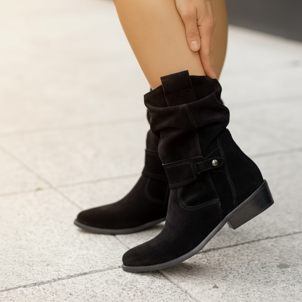 Women’s Elegant Zip Ankle Boots – Stylish Autumn & Winter Footwear