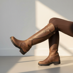 Women’s Waterproof Winter Riding Boots – Durable Rubber, Above-Ankle Protection