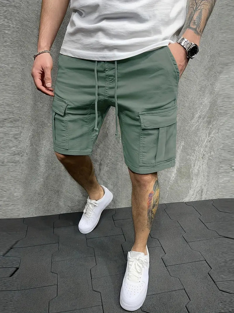 Men’s Casual Cargo Shorts – Utility Style with Side Pockets