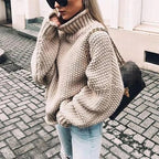 Lucy | Women's Chunky Knitted Turtleneck Sweater
