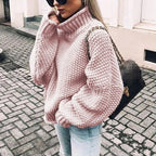 Lucy | Women's Chunky Knitted Turtleneck Sweater