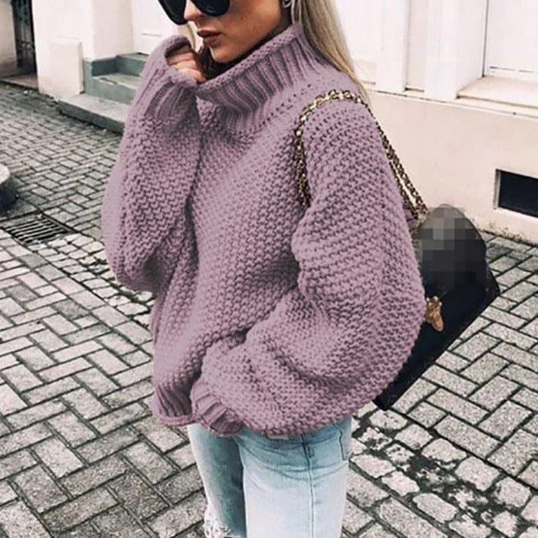 Lucy | Women's Chunky Knitted Turtleneck Sweater