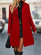 Women's double breasted Overcoat with Belt