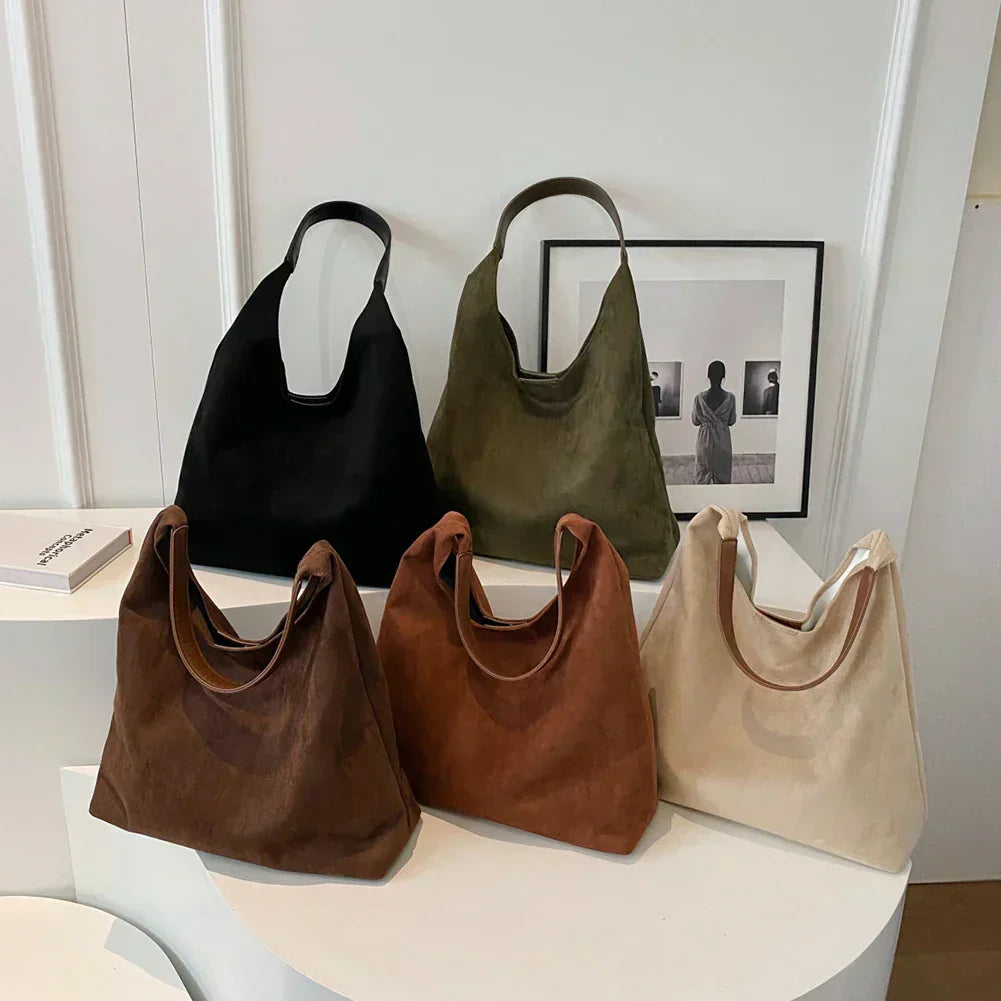 Women’s Minimalist Shoulder Bag – Wide Strap, Everyday Carry