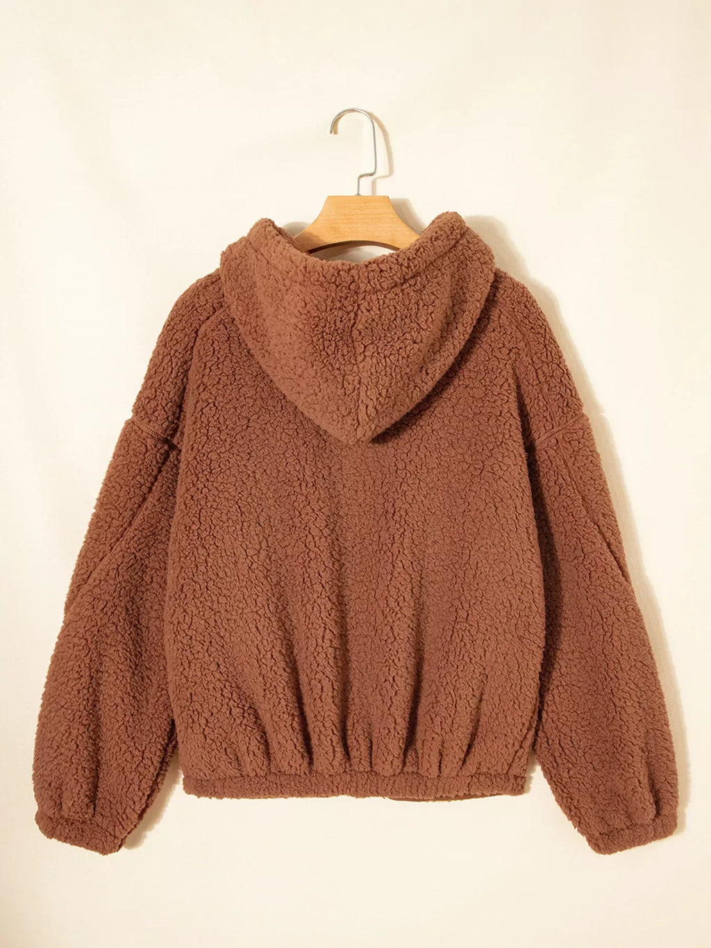 Kate | Women's Oversized Zip Up Teddy Fleece Jacket