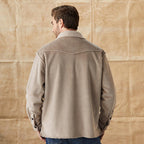 Joseph | Men’s Button Down Corduroy Jacket  - Relaxed Fit Casual Overshirt Outerwear
