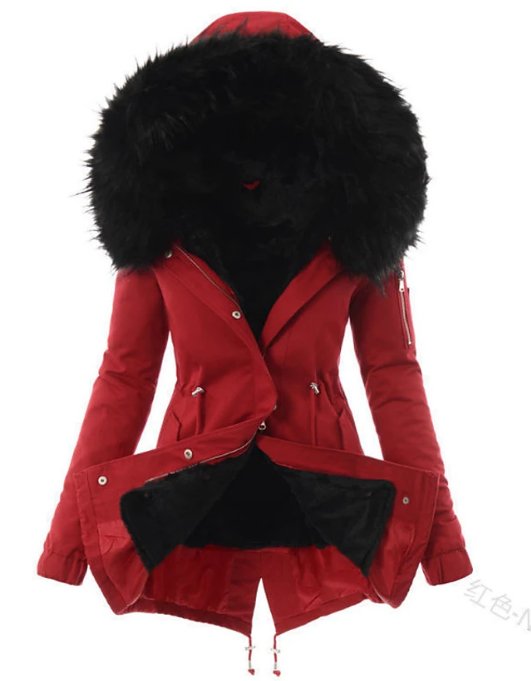 Megan | Women's Winter Parka Coat - Warm with Fur Hood