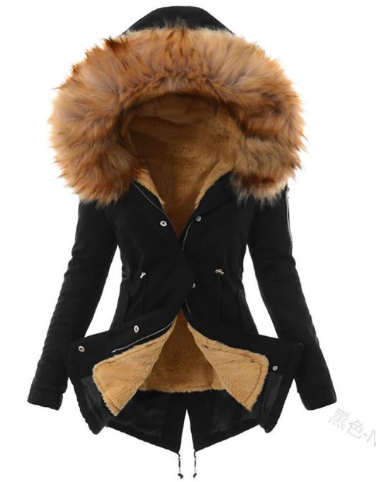 Megan | Women's Winter Parka Coat - Warm with Fur Hood