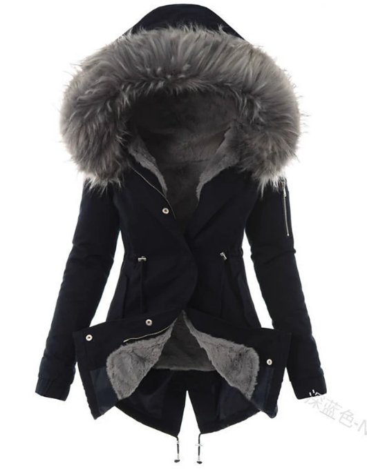 Megan | Women's Winter Parka Coat - Warm with Fur Hood