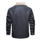 Alexander | Men’s Sherpa Collar Casual Faux Leather Winter Jacket