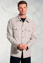 Charlie | Mens Tailored Fit Overshirt - Button Down Jacket with Front Pockets