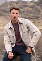 Charlie | Mens Tailored Fit Overshirt - Button Down Jacket with Front Pockets