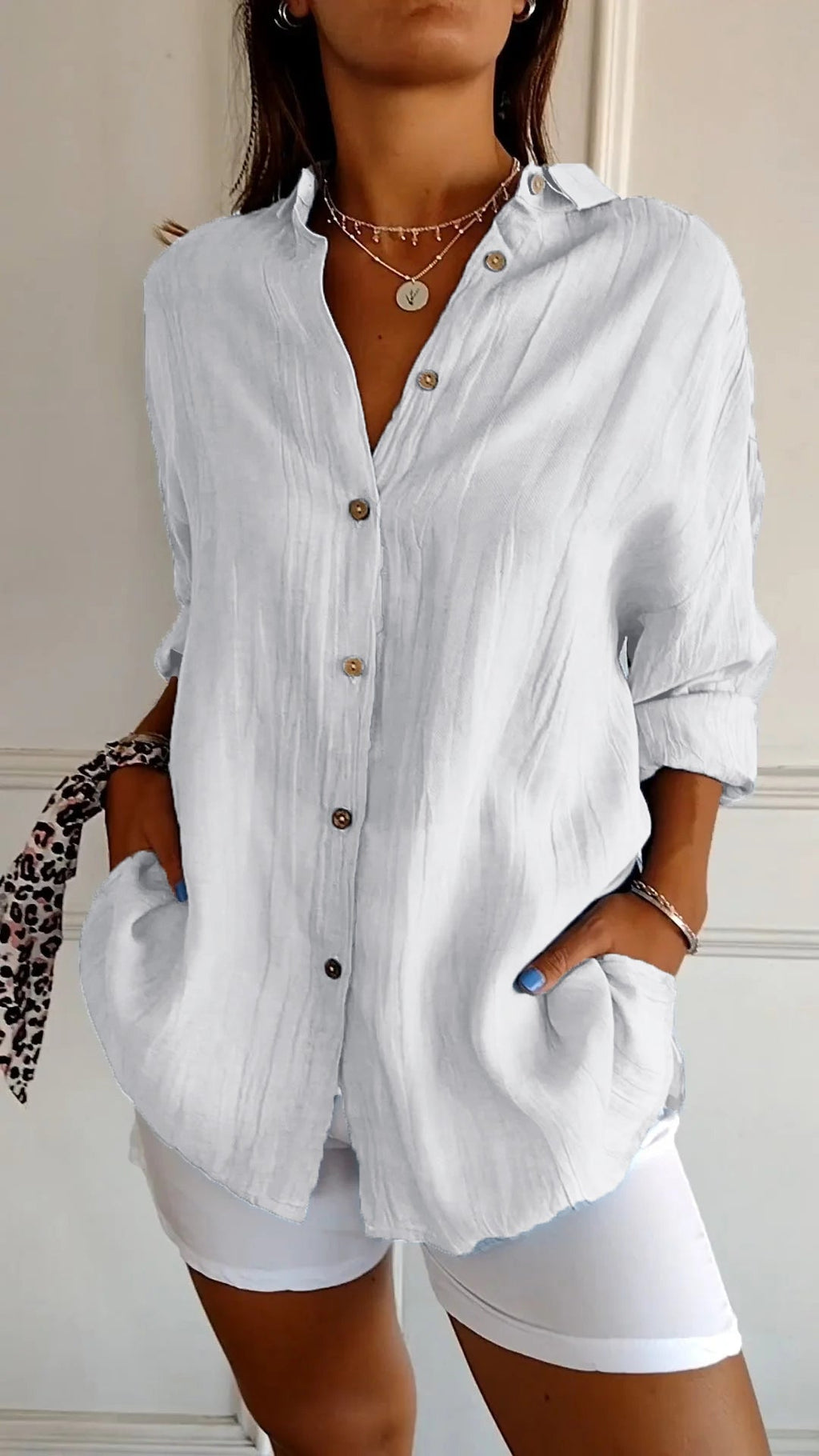 Emma Women’s Relaxed Fit Button-Down Shirt