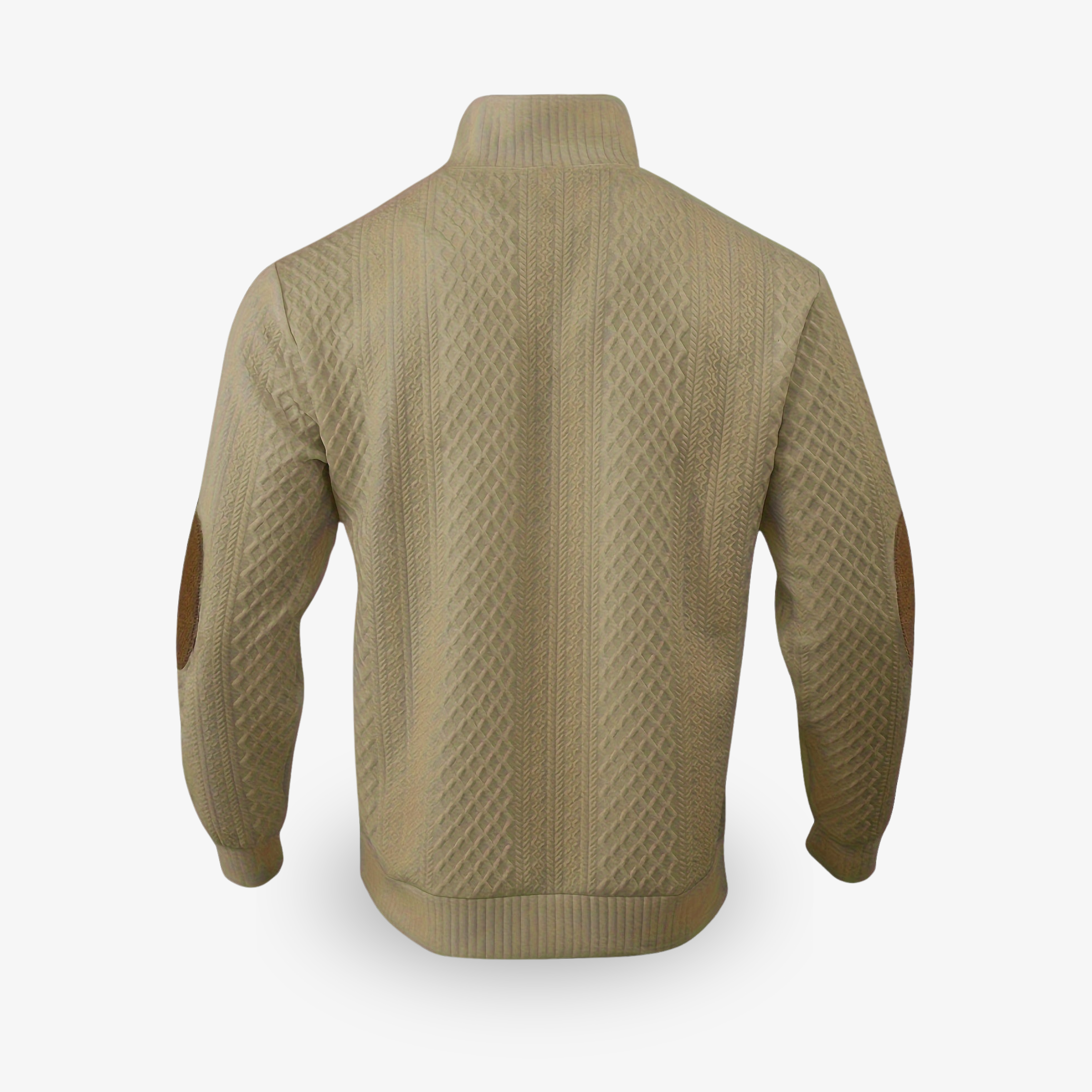 John | Mens Knitted Sweater, Button Up Collar - Warm and Soft