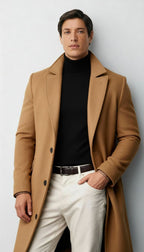 Harry | Men's Long Button Trench Coat