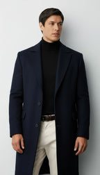 Harry | Men's Long Button Trench Coat