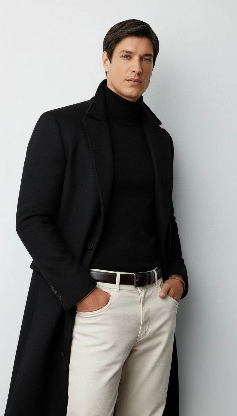 Harry | Men's Long Button Trench Coat