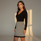 Women’s Elegant One-Piece Dress - Refined Tailored Fit for Formal & Casual Occasions