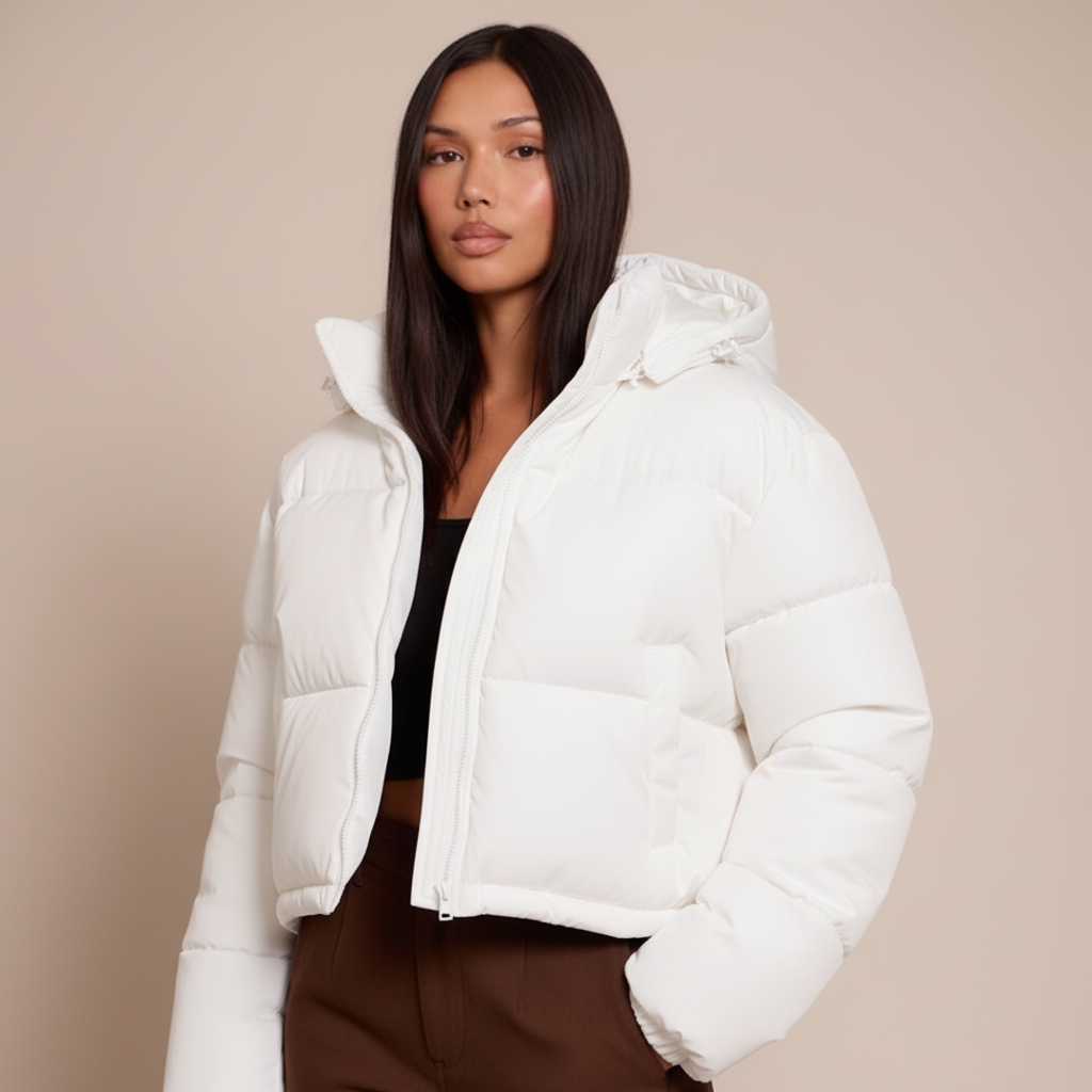 Women’s Hooded Puffer Jacket - Thick Quilted Winter Coat, Warm Insulated Outerwear