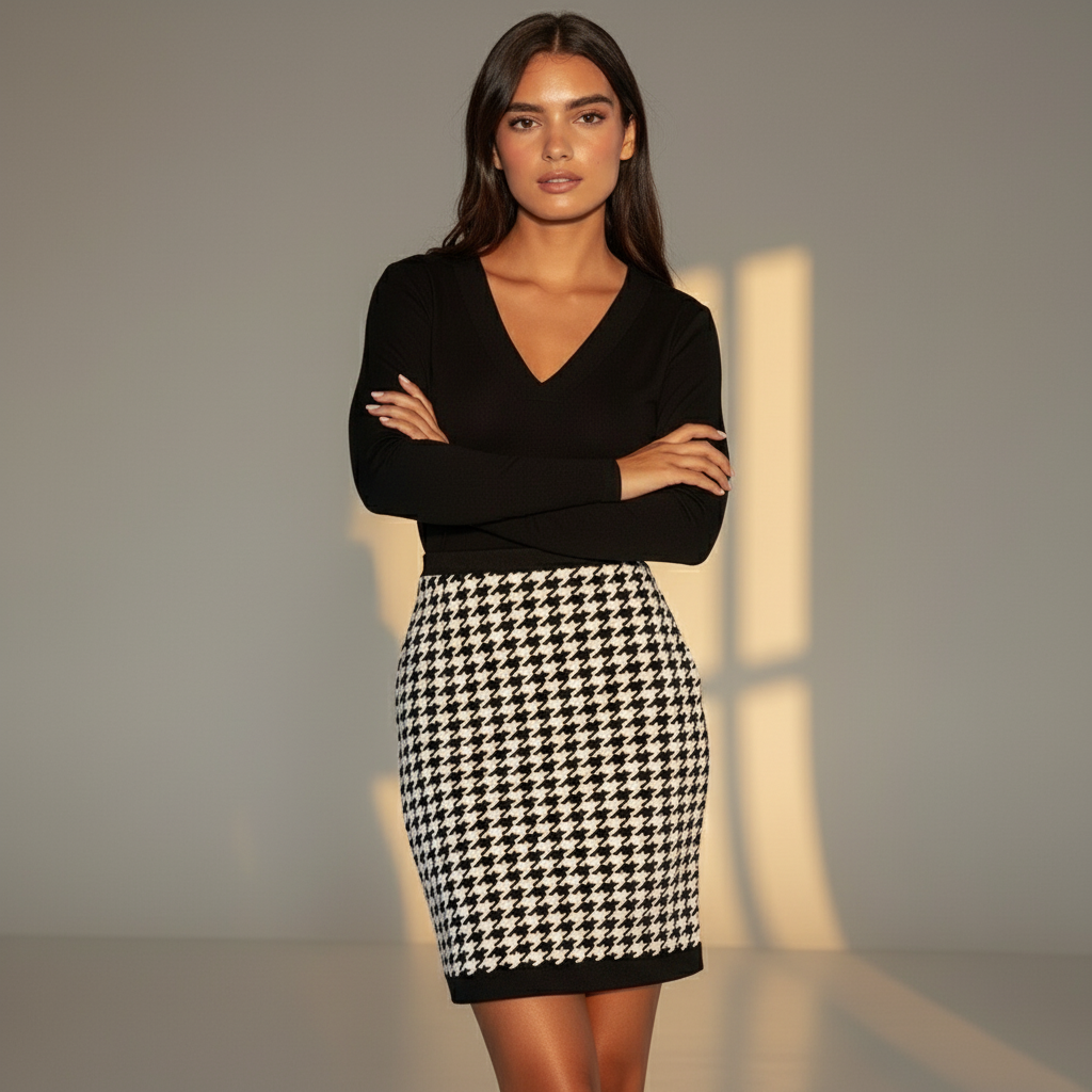 Women’s Elegant One-Piece Dress - Refined Tailored Fit for Formal & Casual Occasions