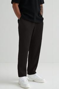 Pleated trousers - Black