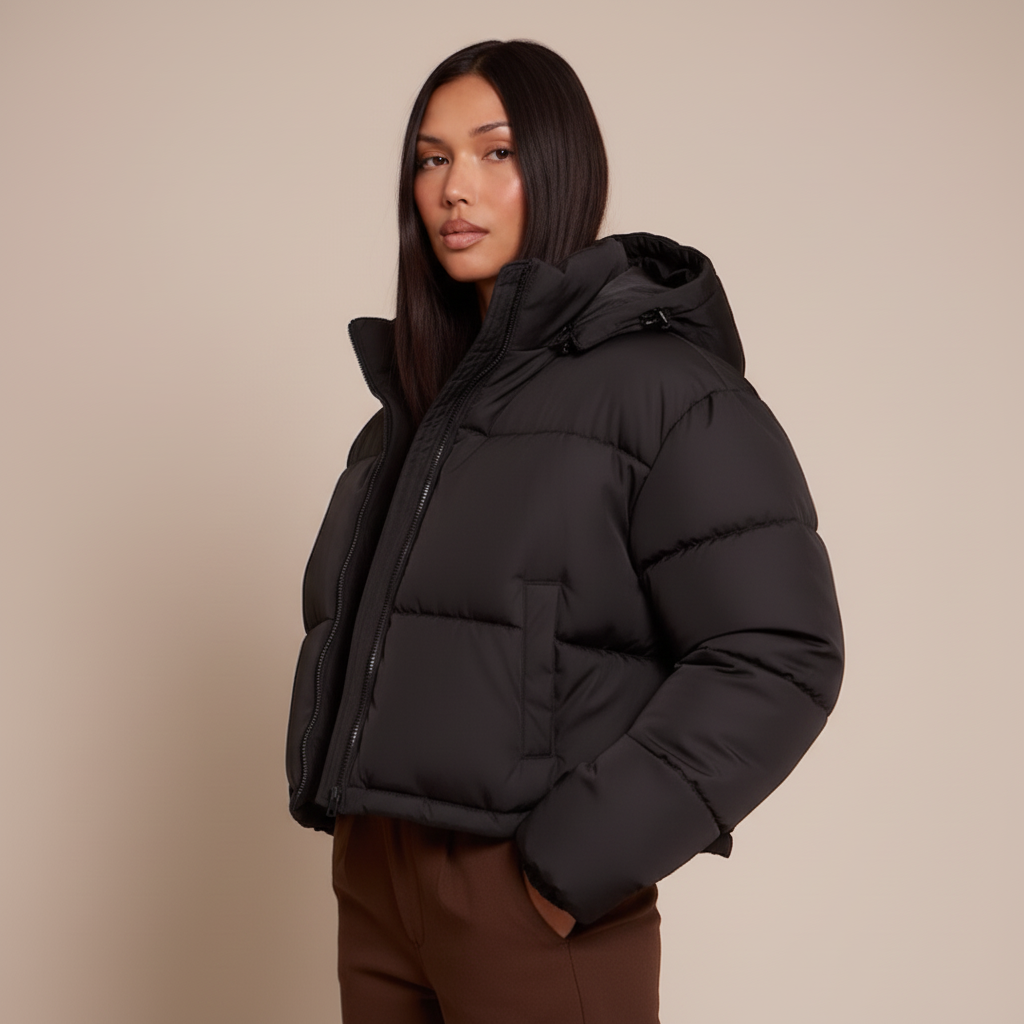 Women’s Hooded Puffer Jacket - Thick Quilted Winter Coat, Warm Insulated Outerwear