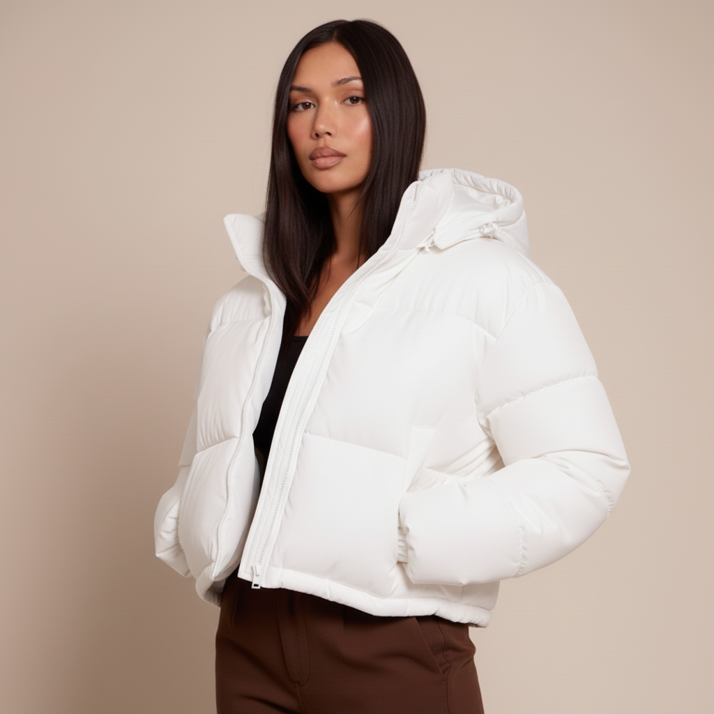 Women’s Hooded Puffer Jacket - Thick Quilted Winter Coat, Warm Insulated Outerwear