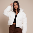 Women’s Hooded Puffer Jacket - Thick Quilted Winter Coat, Warm Insulated Outerwear