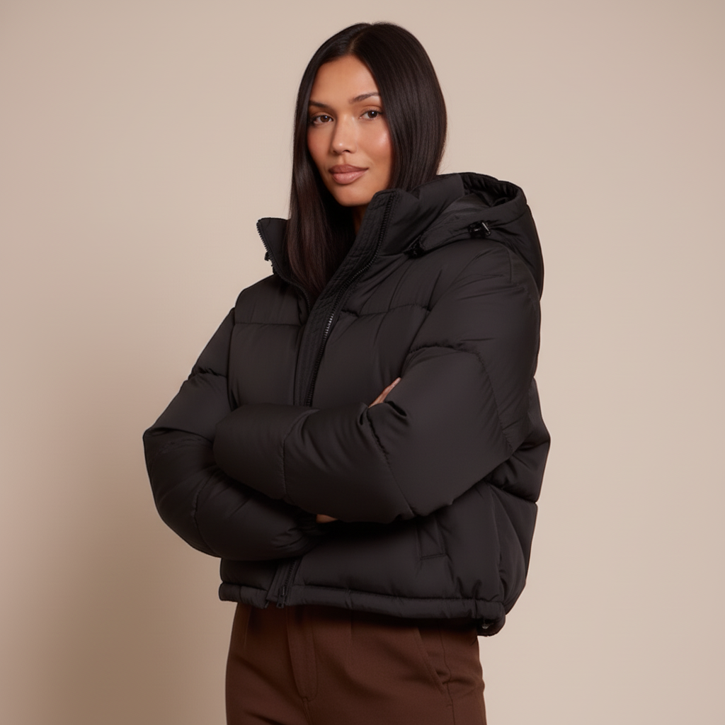 Women’s Hooded Puffer Jacket - Thick Quilted Winter Coat, Warm Insulated Outerwear
