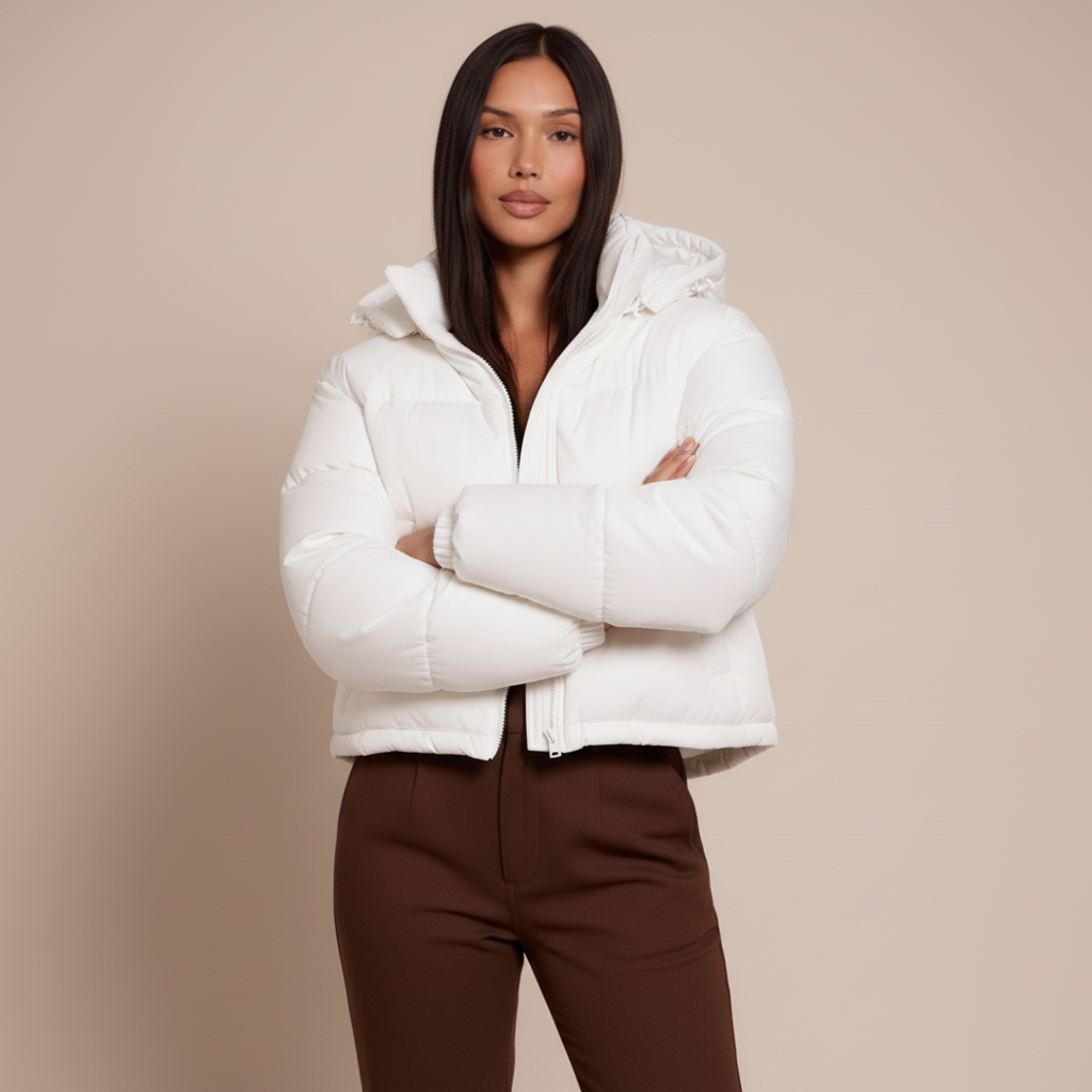 Women’s Hooded Puffer Jacket - Thick Quilted Winter Coat, Warm Insulated Outerwear