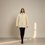 Molly | Women's Zip up Jacket - Relaxed Fit, Teddy Fabric