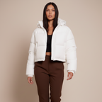 Women’s Hooded Puffer Jacket - Thick Quilted Winter Coat, Warm Insulated Outerwear